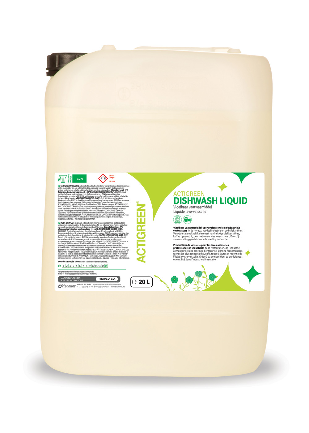 ACTIGREEN liquide lave vaiselle indust.