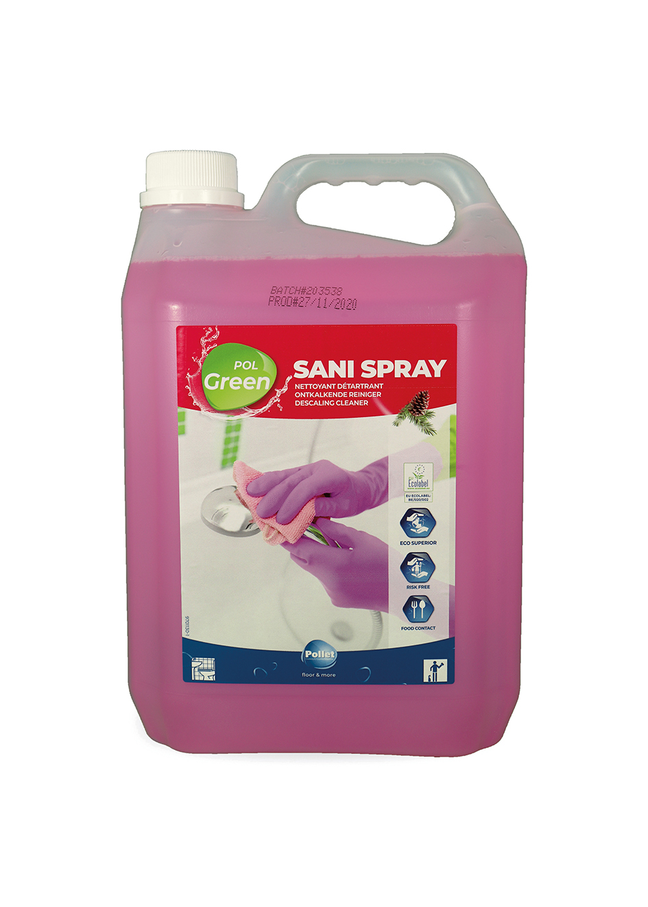 Un spray sanitaire détartant