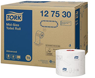 TORK mid sized toilet roll advanced 2pli